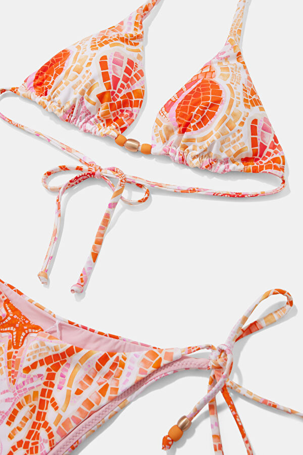 Beyaz Bağlamalı Kadın Bikini 6