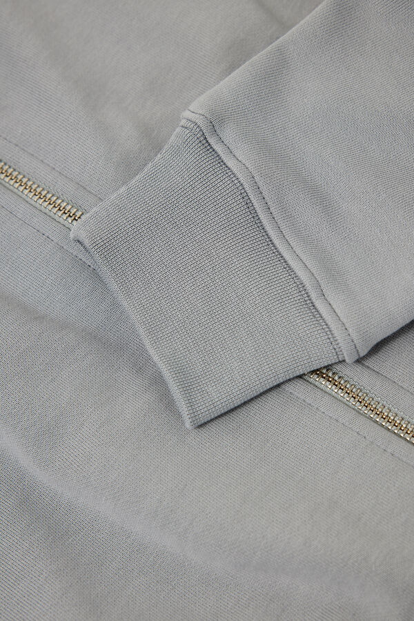 Gri Kapuşonlu Kadın Sweatshirt 4