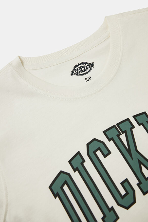 White Crew Neck Printed Women's T-Shirt 3