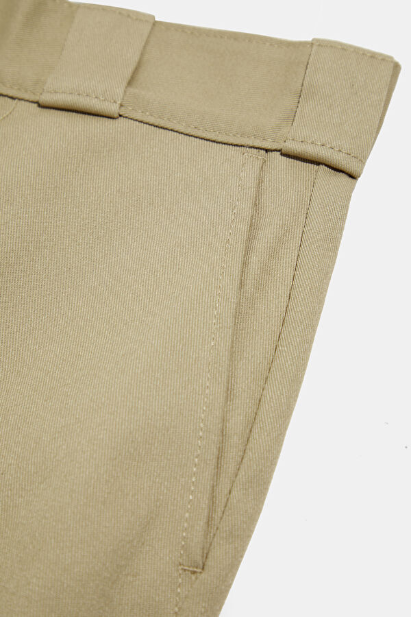 Khaki Straight Leg Women's Trousers 4