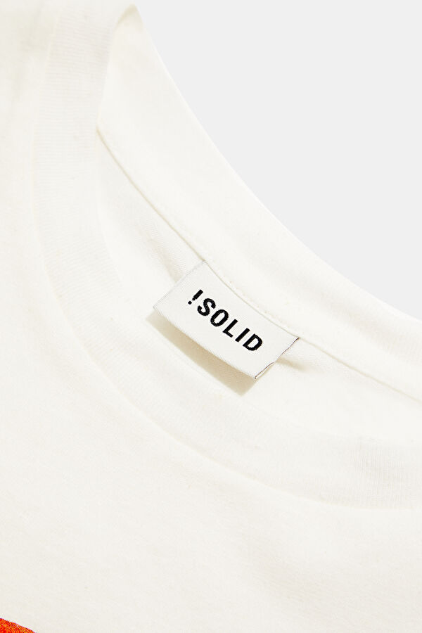Relax Fit Cream Men's T-Shirt 4