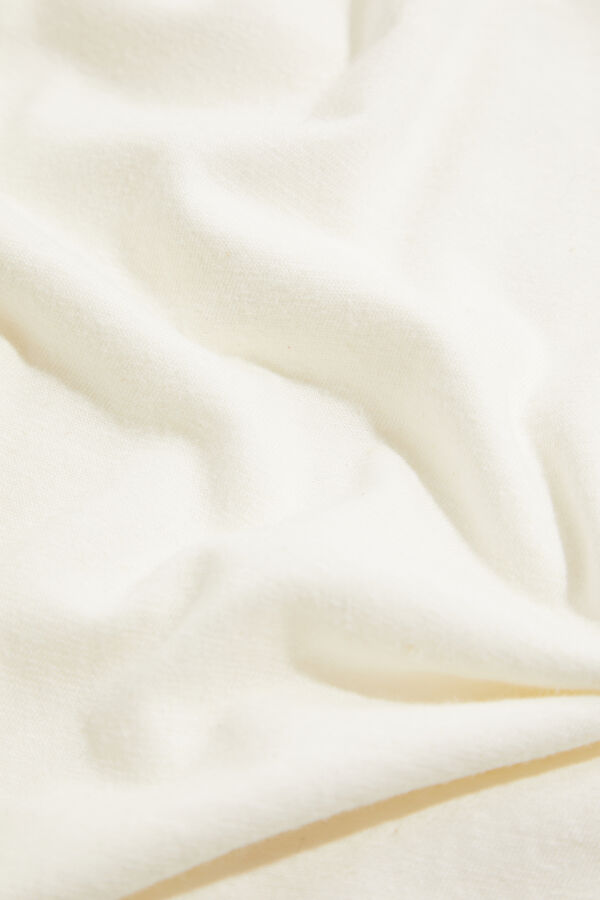 Relax Fit Cream Men's T-Shirt 5