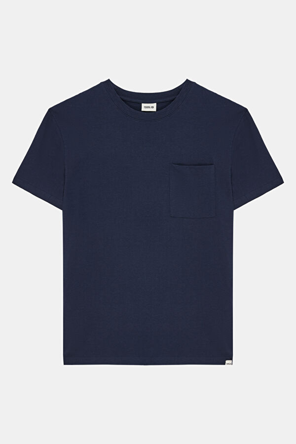 Relax Fit Navy Blue Crew Neck Men's T-Shirt