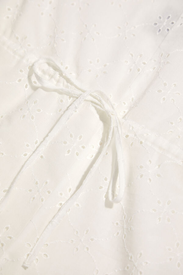 White Tie-Up Kids Jumpsuit 4