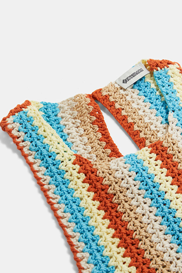 Colorful Knitted Sleeveless Women's Blouse 5