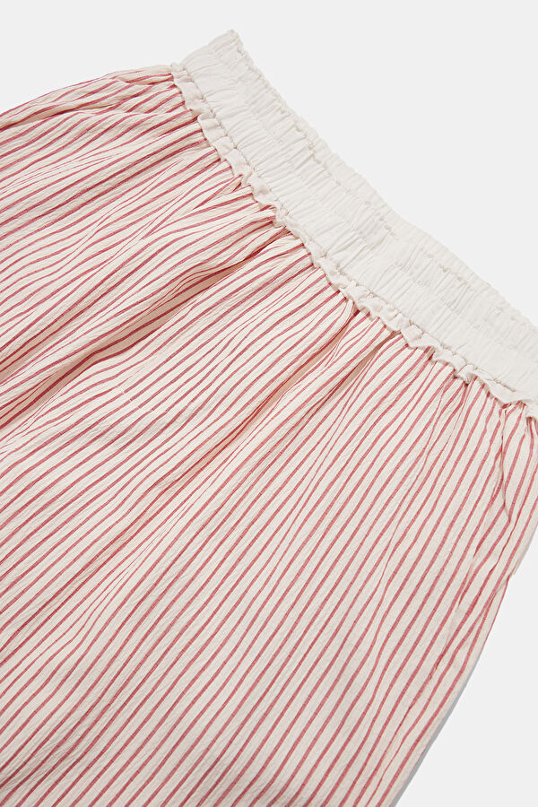 Red Wide Leg Women's Pants 3