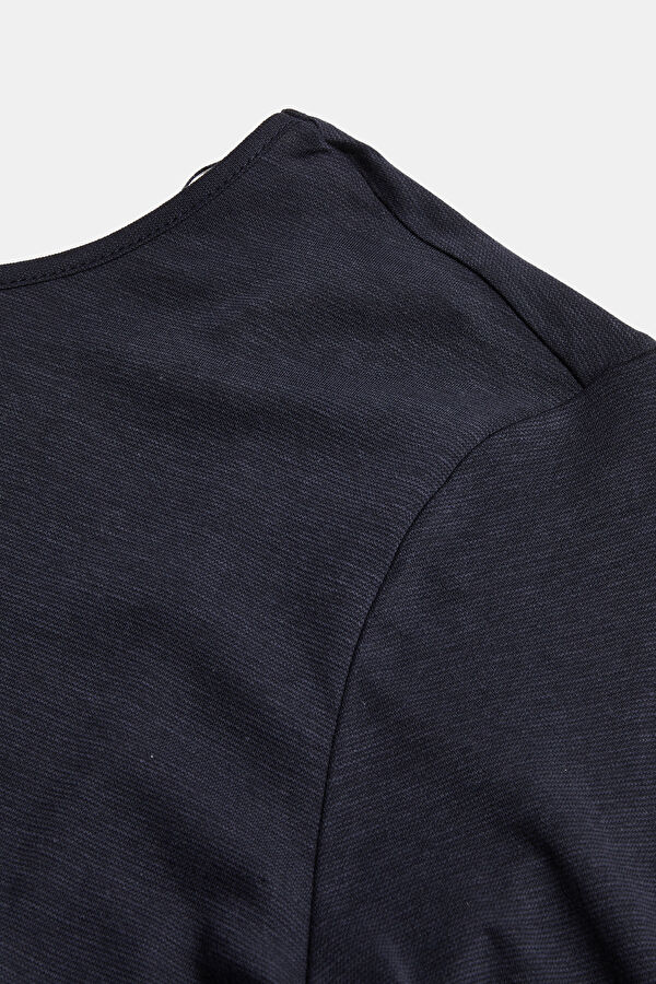 Navy Blue Mini Dress 5