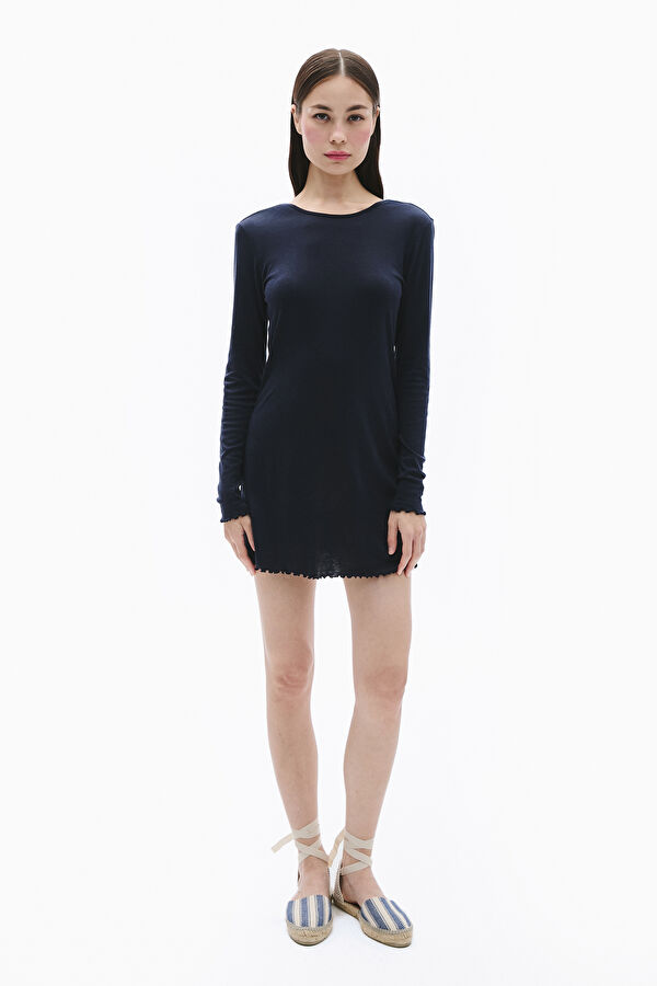 Navy Blue Mini Dress
