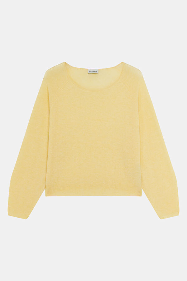 Yellow 100% Cashmere Women's Sweater 3