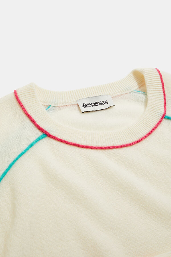 Cream 100% Cashmere Women's Sweater 5