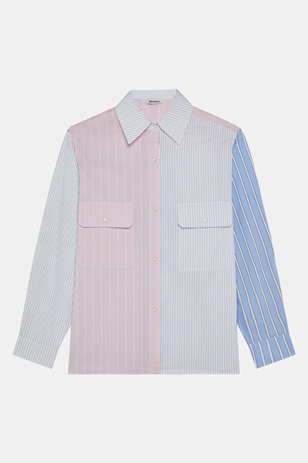 Multicolored Patterned Women's Shirt