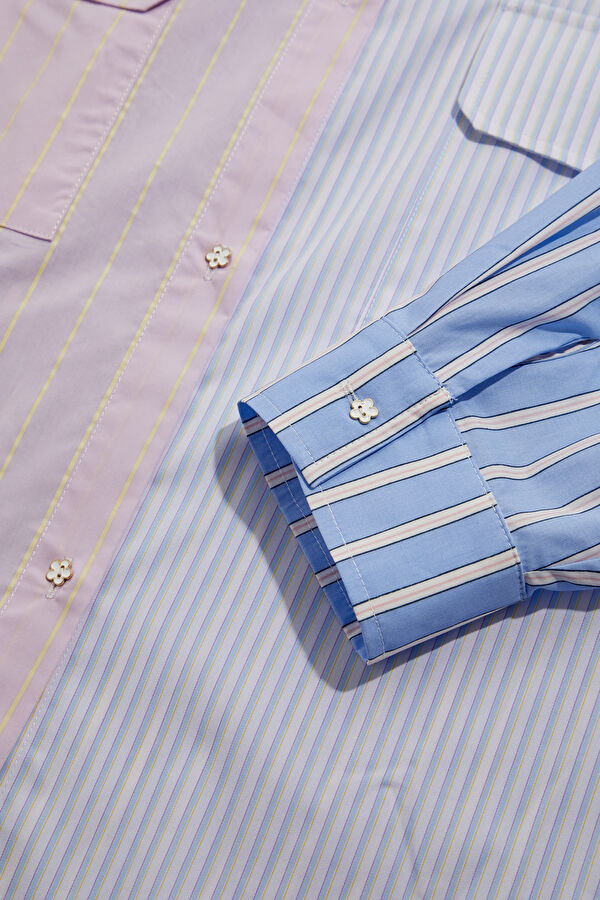 Multicolored Patterned Women's Shirt 4