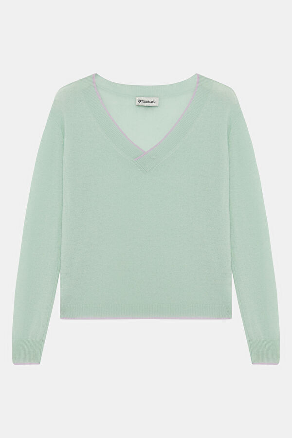 Emerald Green 100% Cashmere Women's Sweater