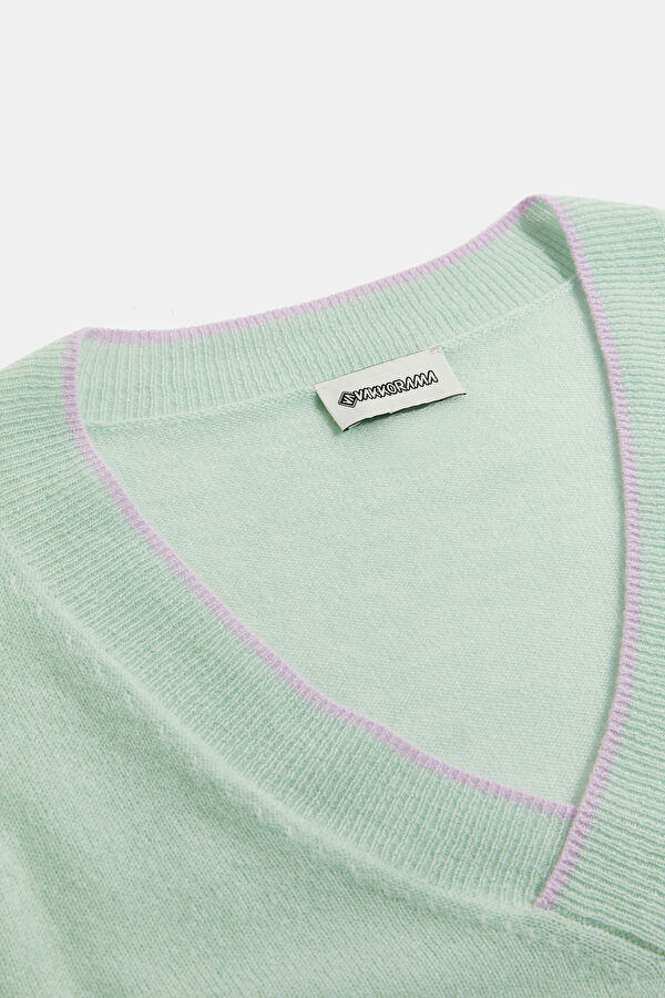 Emerald Green 100% Cashmere Women's Sweater 3