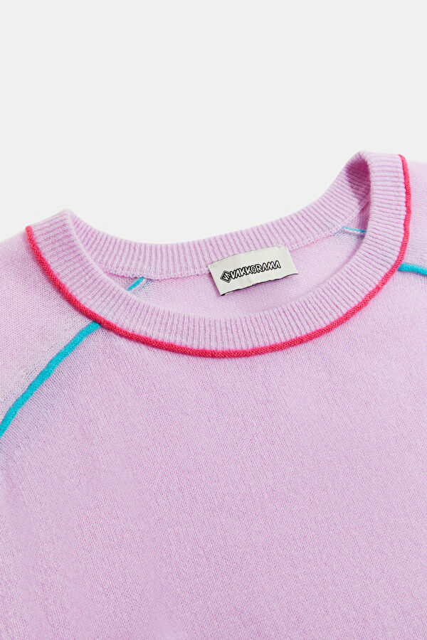 Lilac 100% Cashmere Women's Sweater 3