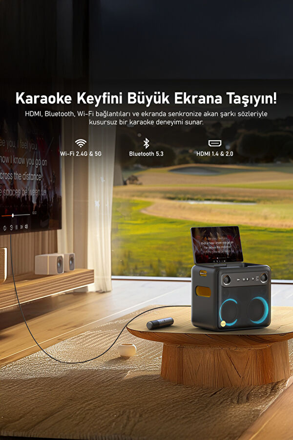 Partybox Break X2 600W Karaoke Bluetooth Hoparlör Seti 8