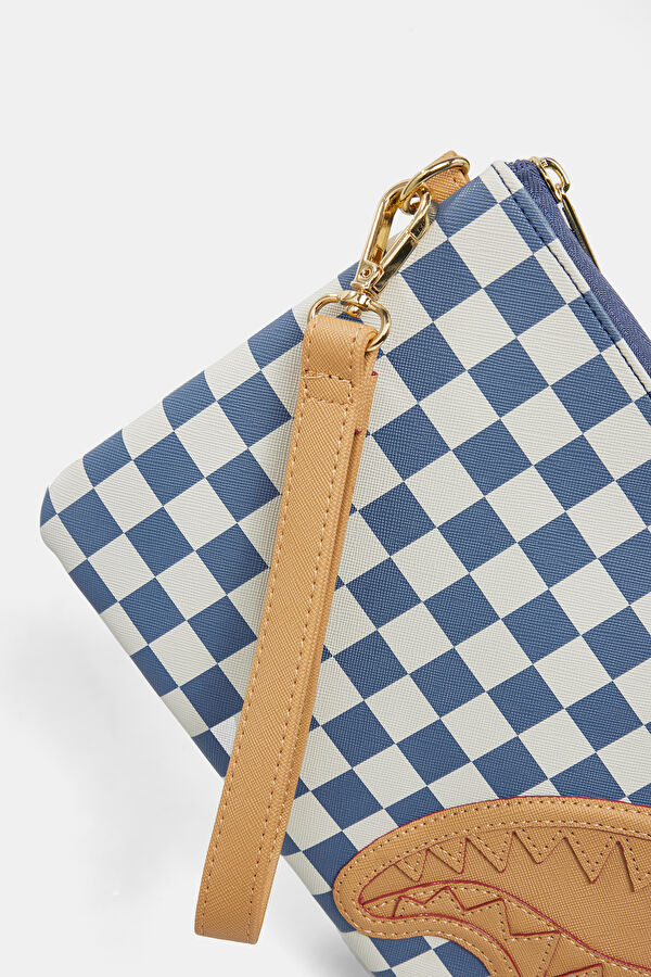 Letter Checker Pouchette Çanta 5