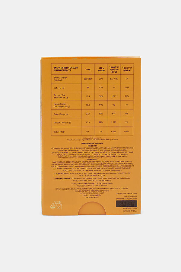 Orange Ginger Choco Pearls Almo Tablet Çikolata 3