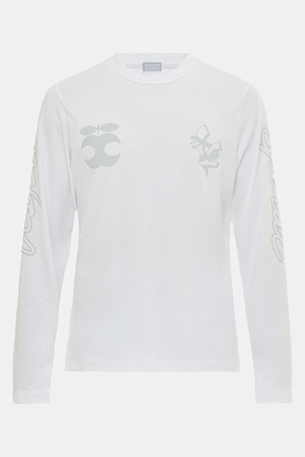 Vespa White Crew Neck Women's T-Shirt
