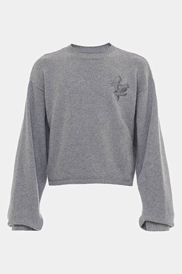 Vespa Light Grey Wool Women's Sweater