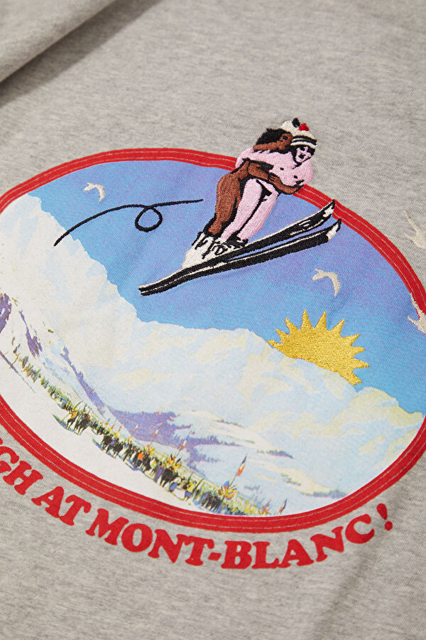 Gri O Yaka Kadın T-Shirt 7
