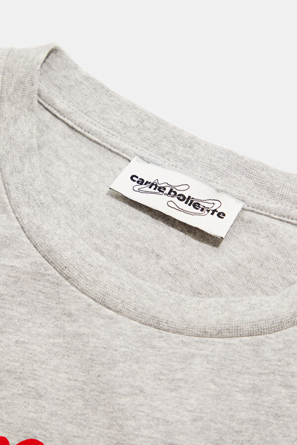 Gri Relax Kalıp Bisiklet Yaka Erkek Sweatshirt 3