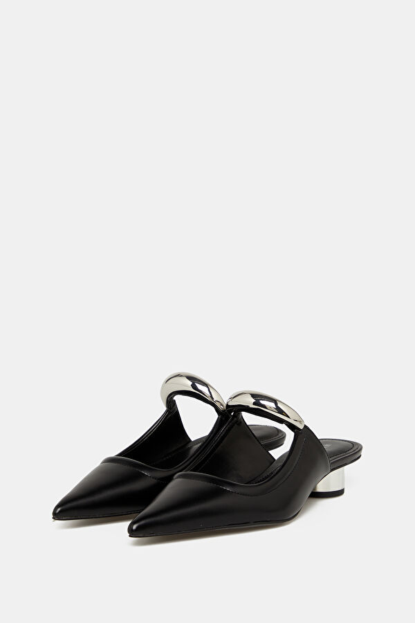 Helena Pierced Mules Black Sneakers 2