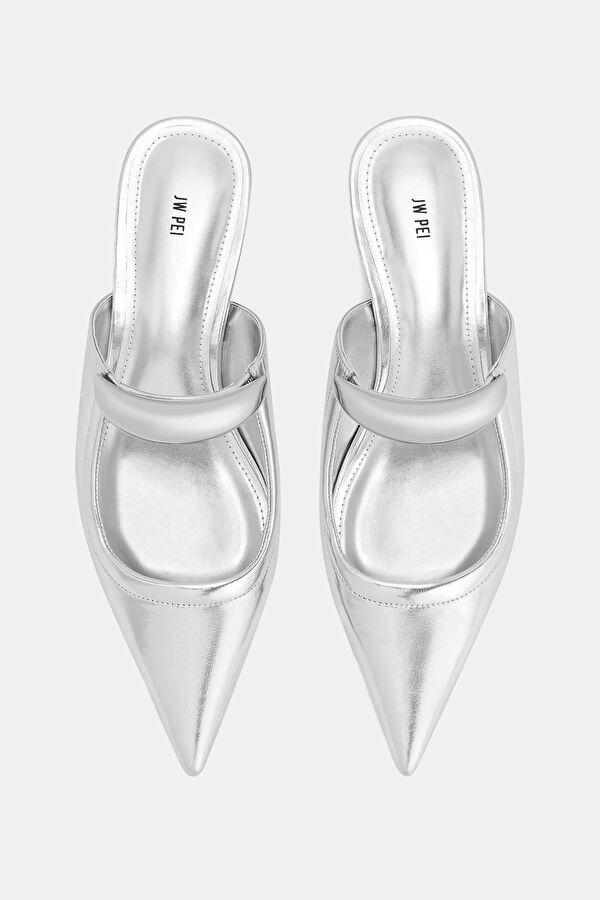 Helena Pierced Mules Silver Shoes 5