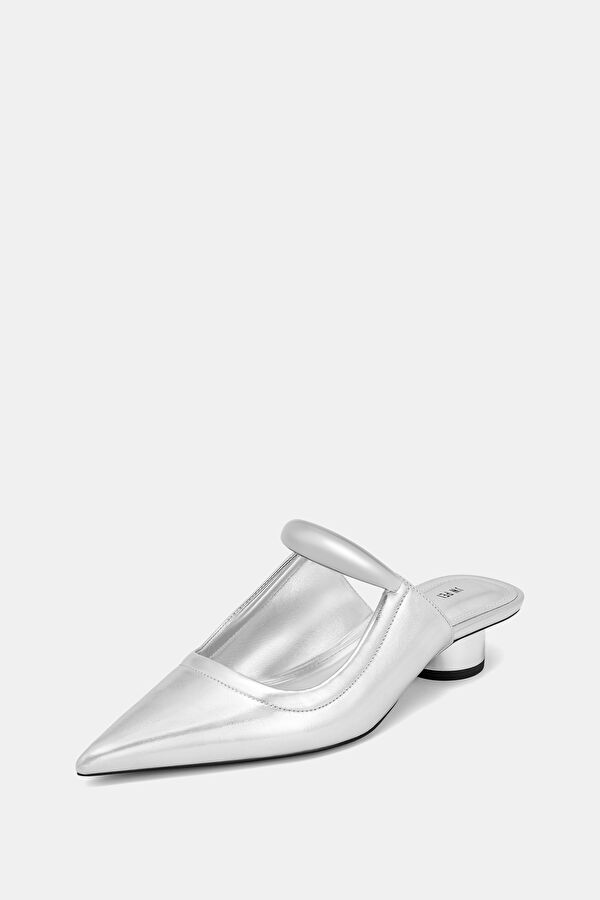Helena Pierced Mules Silver Shoes 6