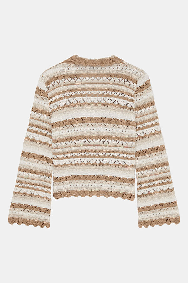 Multicolored Knitted Pattern Women's Cardigan 4