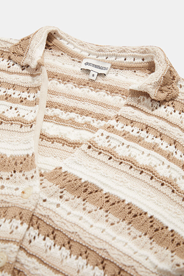 Multicolored Knitted Pattern Women's Cardigan 5