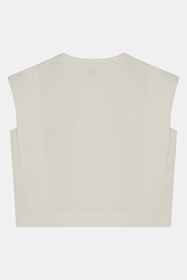 Ecru Sleeveless Blouse 2