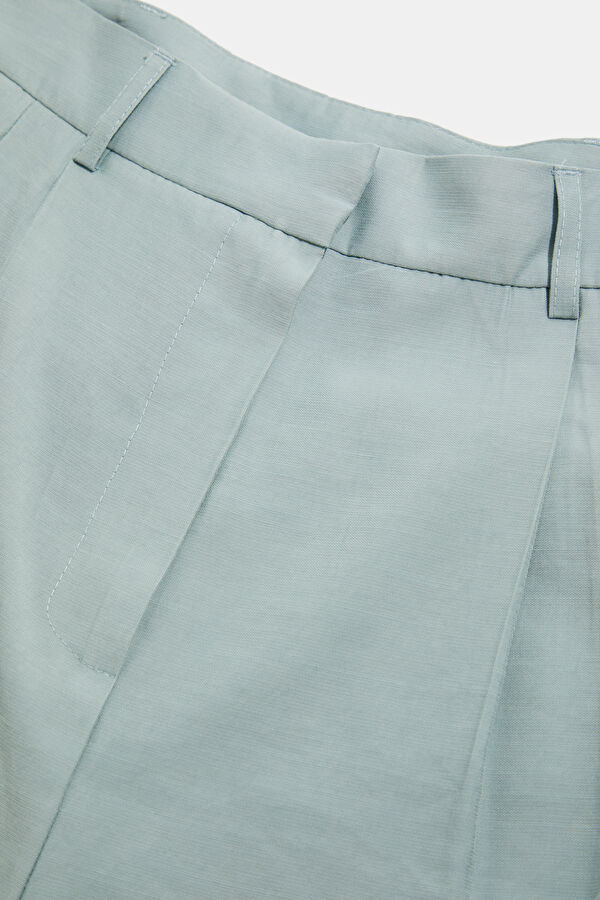 Aqua Green Wide Leg Women's Trousers 3