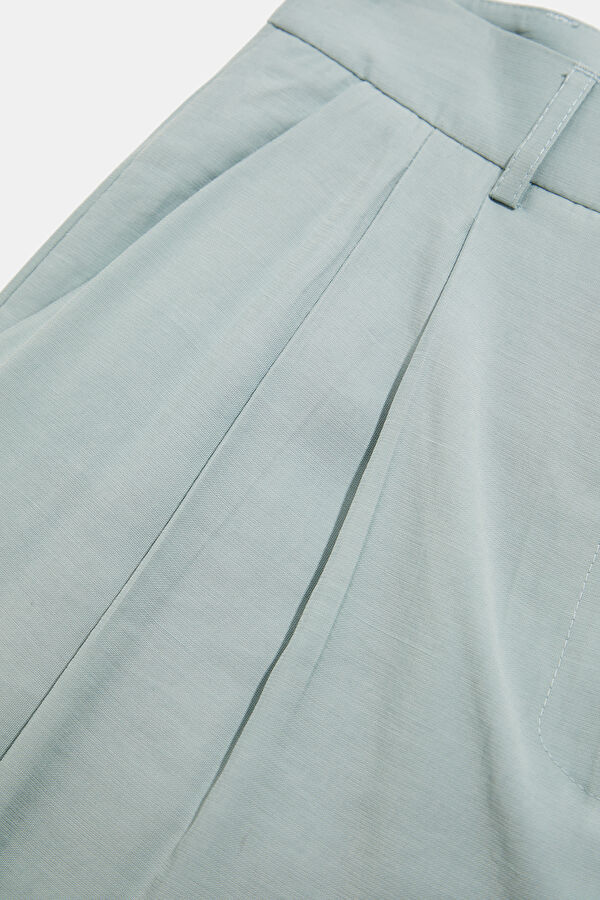 Aqua Green Wide Leg Women's Trousers 4