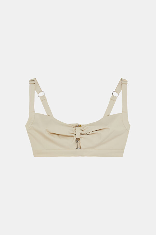 Light Gray Strappy Women's Blouse