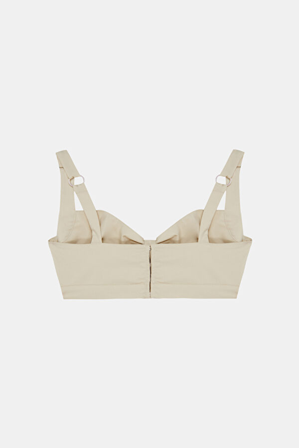 Light Gray Strappy Women's Blouse 2