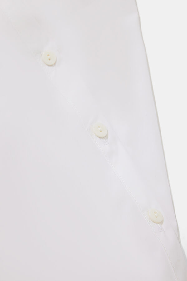 White Low-Sleeve Women's Blouse 4