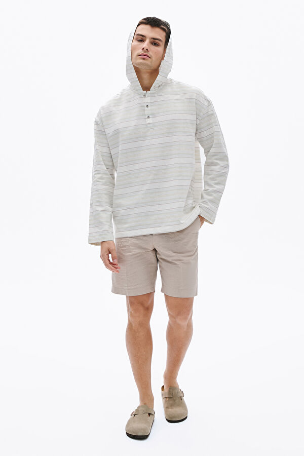 Cream Shorts