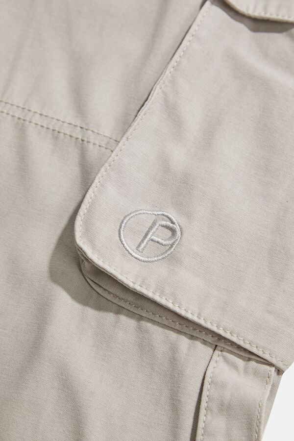 Relax Fit Light Grey Wide Leg Men's Trousers 5