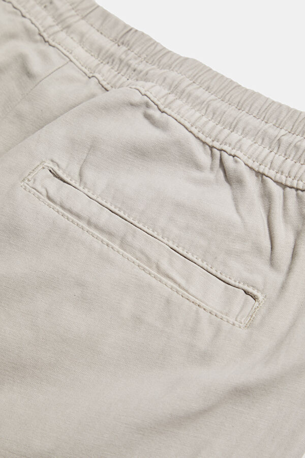Relax Fit Light Grey Wide Leg Men's Trousers 6