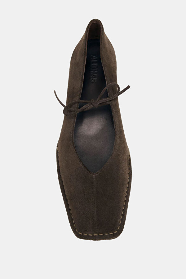 Sway Suede Chocolate Kahve Babet 4