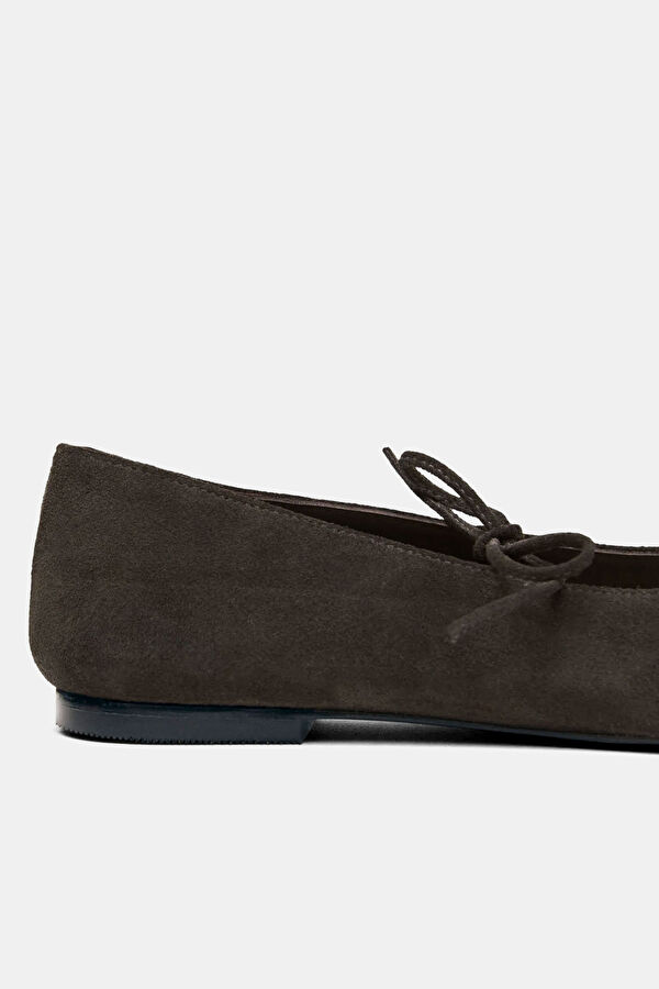 Sway Suede Chocolate Kahve Babet 6