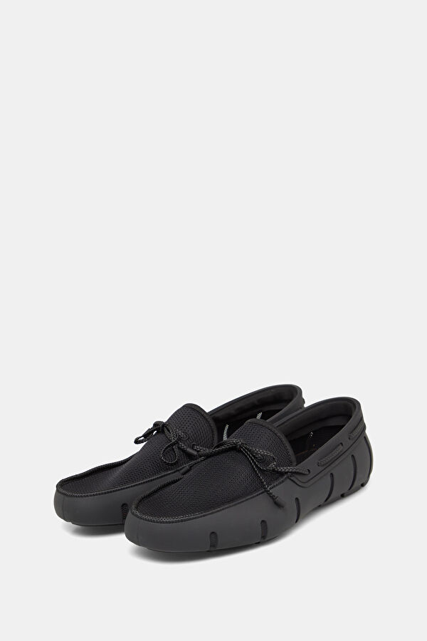 Braided Lace Loafer Siyah Erkek Ayakkabı 2