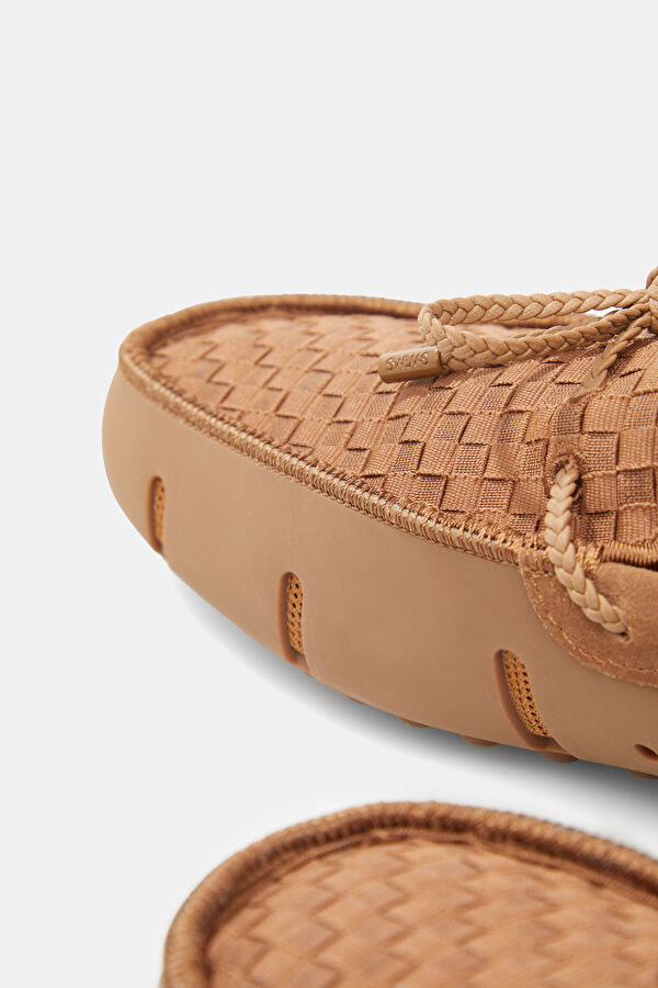 Woven Driver Tan Men's Shoes 6