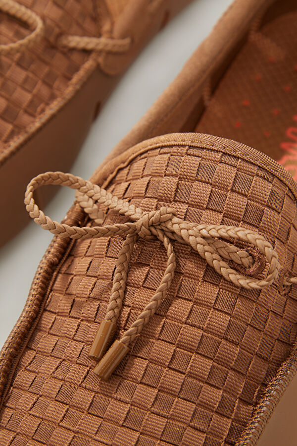 Woven Driver Tan Men's Shoes 7