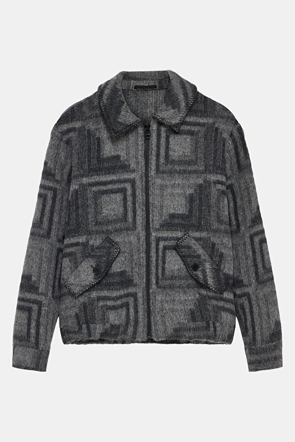 Grey Wool Men's Jacket 4