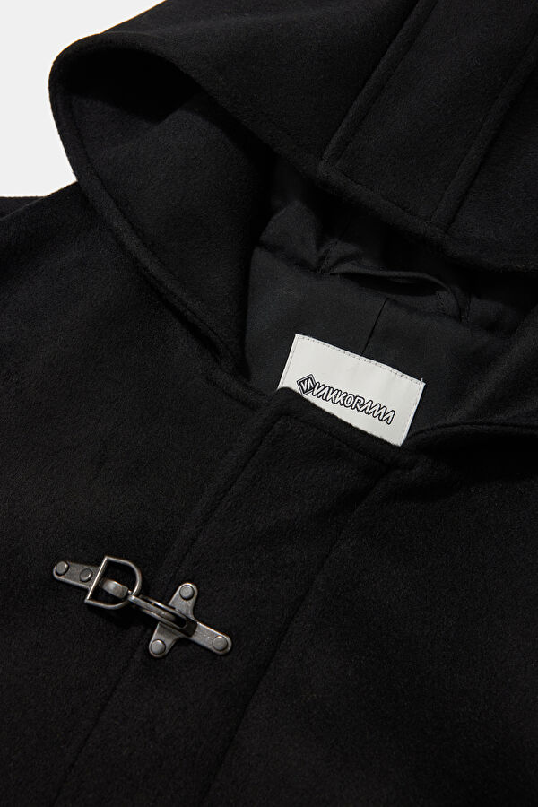 Black Wool Men's Coat 3