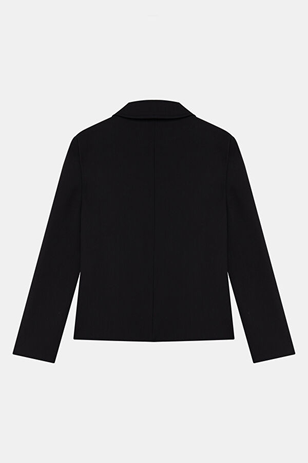 Black Snap Button Men's Jacket 2