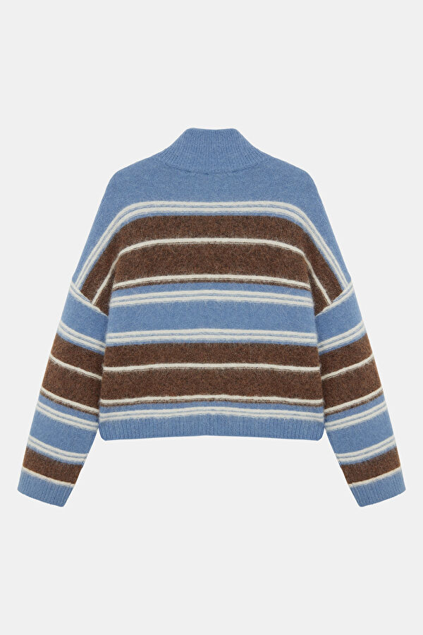 Blue Wool Women's Cardigan 2