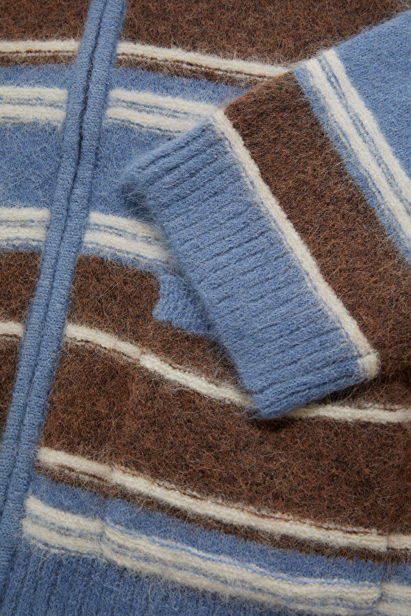 Blue Wool Women's Cardigan 4